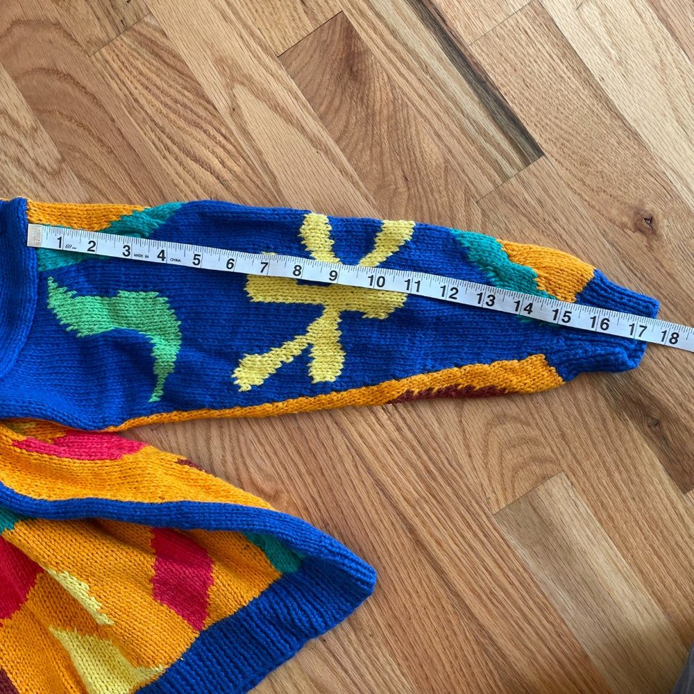 Vintage Jack Winter Petite Vibrant Colors Abstract Women’s Sweater Small - Picture 9 of 11